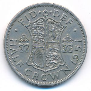 Great Britain, 1/2 crown, 1951