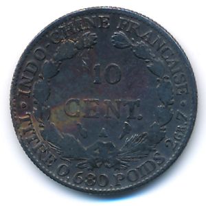 French Indo China, 10 cents, 1928