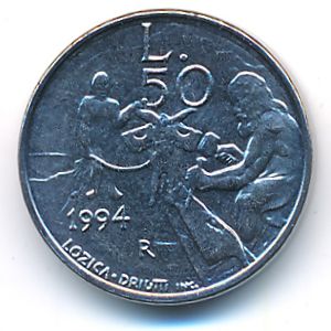 San Marino, 50 lire, 1994