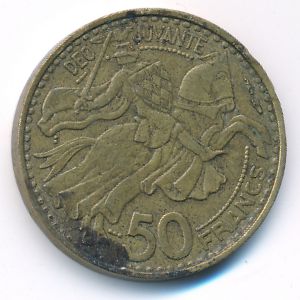 Монако, 50 франков (1950 г.)