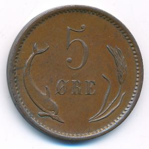 Дания, 5 эре (1902 г.)