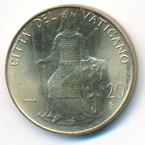 Vatican City, 20 lire, 1979