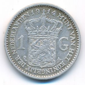 Netherlands, 1 gulden, 1914