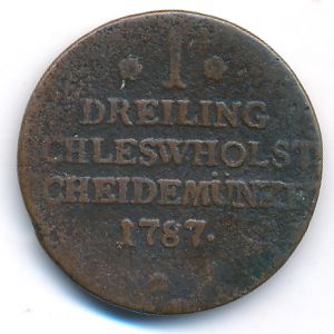 Schleswig-Holstein, 1 dreiling, 1787