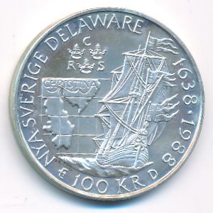 Швеция, 100 крон (1988 г.)