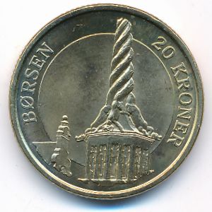 Denmark, 20 kroner, 2003