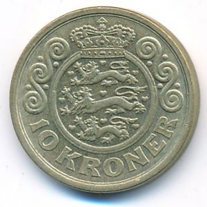 Дания, 10 крон (1995 г.)