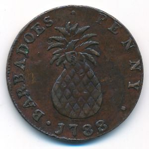 Barbados, 1 penny, 1788