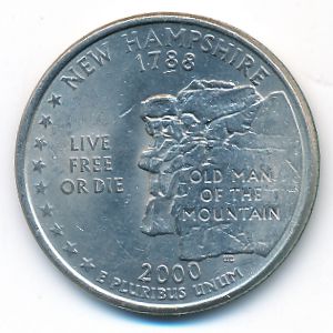 USA, Quarter dollar, 2000