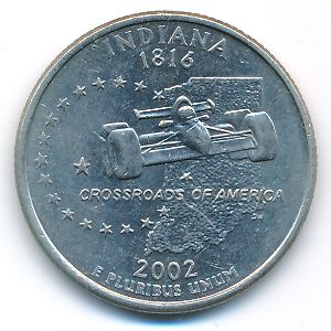 USA, Quarter dollar, 2002