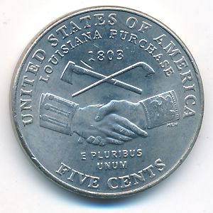 USA, 5 cents, 2004