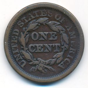 USA, 1 cent, 1852