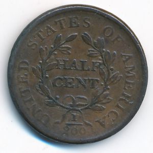 USA, 1/2 cent, 1806