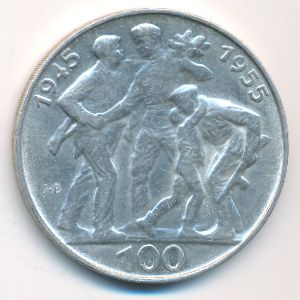 Чехословакия, 100 крон (1955 г.)