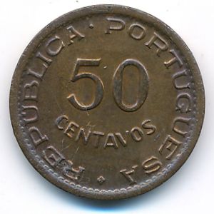 Angola, 50 centavos, 1954