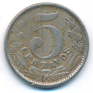 Colombia, 5 centavos, 1888