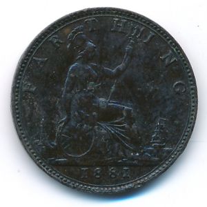 Great Britain, 1 farthing, 1881