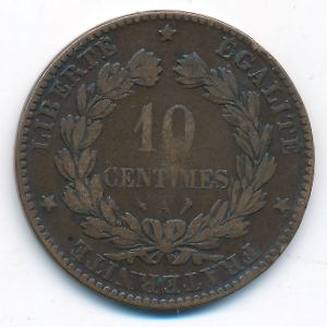 France, 10 centimes, 1897