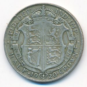 Great Britain, 1/2 crown, 1920