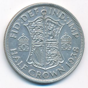 Great Britain, 1/2 crown, 1938