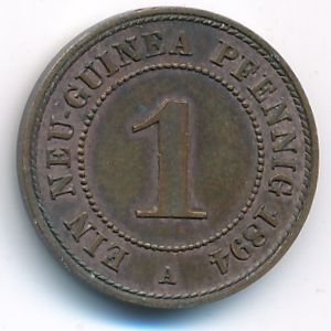 German New Guinea, 1 pfennig, 1894