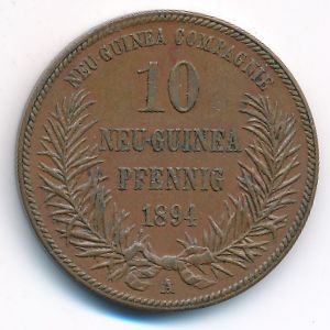 German New Guinea, 10 pfennig, 1894