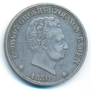 Baden, 1 thaler, 1830