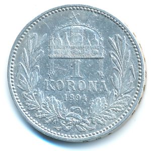 Austria, 1 corona, 1894