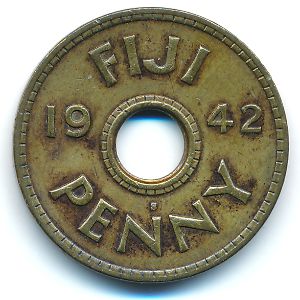 Fiji, 1 penny, 1942