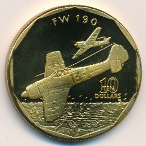 Marshall Islands, 10 dollars, 1991