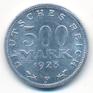 Веймарская республика, 500 марок (1923 г.)