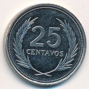 Сальвадор, 25 сентаво (1993 г.)