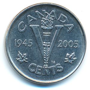 Canada, 5 cents, 2005