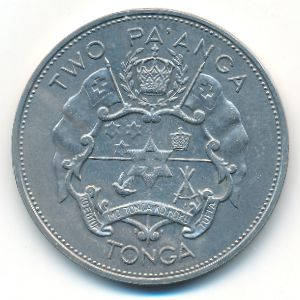 Tonga, 2 paanga, 1967