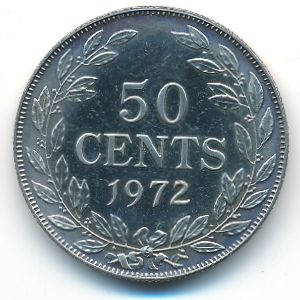 Либерия, 50 центов (1972 г.)