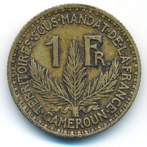 Cameroon, 1 franc, 1925