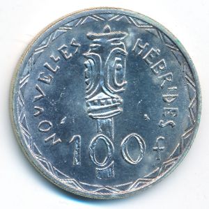 Новые Гебриды, 100 франков (1966 г.)