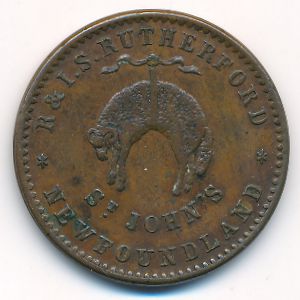 Ньюфаундленд, 1/2 пенни (1841 г.)