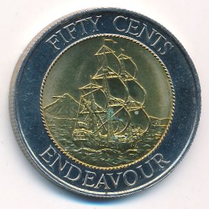 New Zealand, 50 cents, 1994