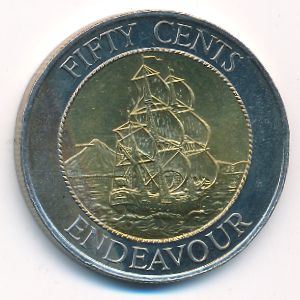 New Zealand, 50 cents, 1994