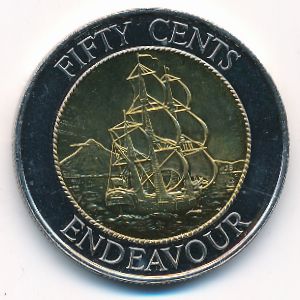 New Zealand, 50 cents, 1994