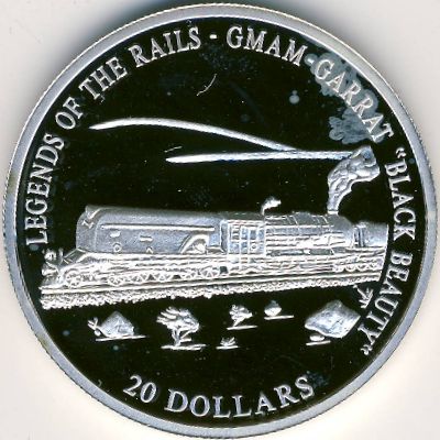 Liberia, 20 dollars, 2001