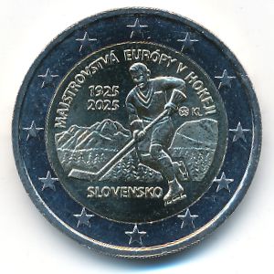 Slovakia, 2 euro, 2025 Slovakia, 2 euro, 2025