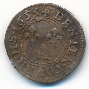 France, 1 денье, 