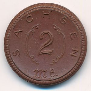 Saxony, 2 марки, 