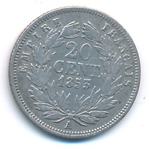 France, 20 сентим, 