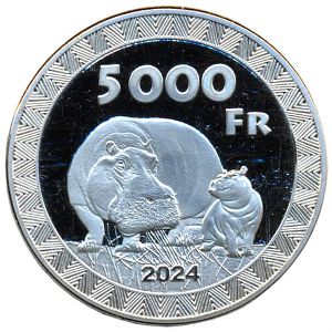 Западный Тоголенд., 5000 франков (2024 г.)