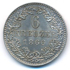 Frankfurt, 6 крейцеров, 