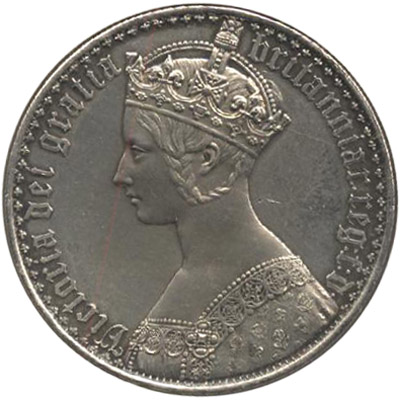 Great Britain, 1 crown, 1847–1853