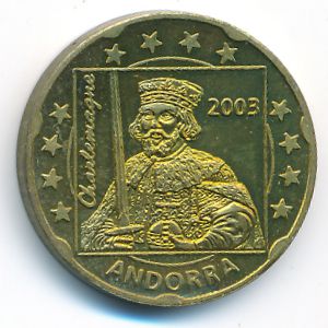 Andorra, 20 евроцентов, 